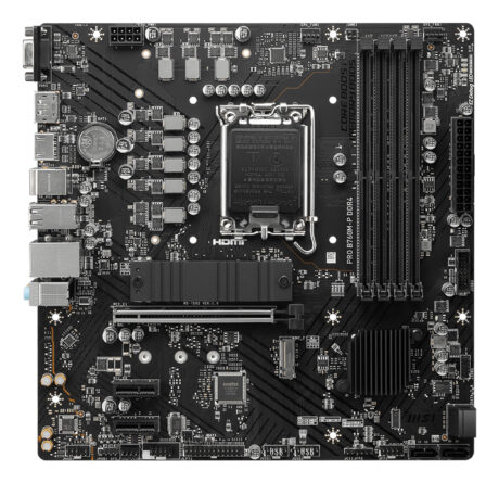 MSI PRO B760M-P DDR4 Bundkort - Intel B760 - Intel LGA1700 socket - DDR4 RAM - Micro-ATX