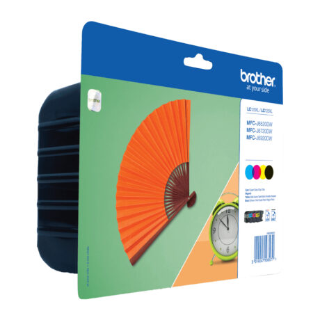 Brother LC129XLVALBP - LC 129XLVALBP Value Pack 4-Pack Ink - Blækpatron Cyan