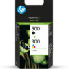 HP 300 - CN637EE - Combo Pack - Black - (Cyan Magenta Cyan) Ink - Blækpatron Dye-based tricolor
