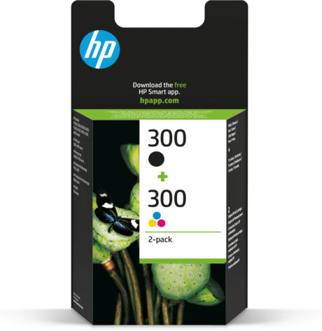 HP 300 - CN637EE - Combo Pack - Black - (Cyan Magenta Cyan) Ink - Blækpatron Dye-based tricolor