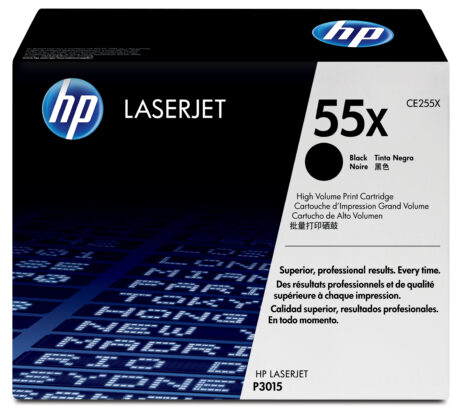 HP 55X - CE255X High Capacity Black Toner - Lasertoner Sort