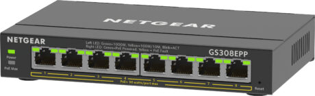 Netgear GS308EPP-100PES 8-Port PoE+ Gigabit Ethernet Plus Switch (123W)