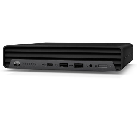 T1A HP ProDesk 600 G6 Refurbished Intel® Core™ i5 i5-10500T 16 GB DDR4-SDRAM 256 GB SSD Windows 11 Pro Mini PC Sort - Guld stand