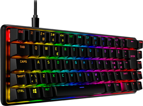 HyperX Alloy Origins 65 - Gaming Tastatur - Uden Numpad - Nordisk - Sort