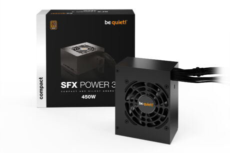 be quiet! SFX Power 3 Strømforsyning - 450 Watt - 80 mm - ATX - 80 Plus Bronze certified