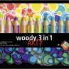 STABILO woody Arty 3 in 1 sæt med 18 penne inkl. spidser