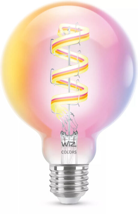 WiZ Filament Globe G95 6,3W RGB E27, klar