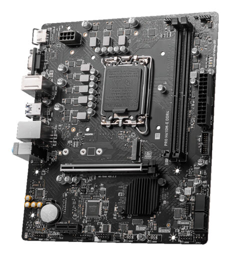 MSI PRO H610M-E DDR4 Bundkort - Intel H610 - Intel LGA1700 socket - DDR4 RAM - Micro-ATX