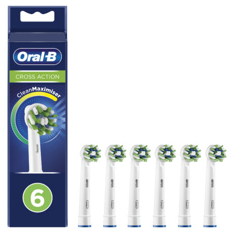 Oral-B Tandbørstehoveder Cross Action Børstehoveder, 6 stk.