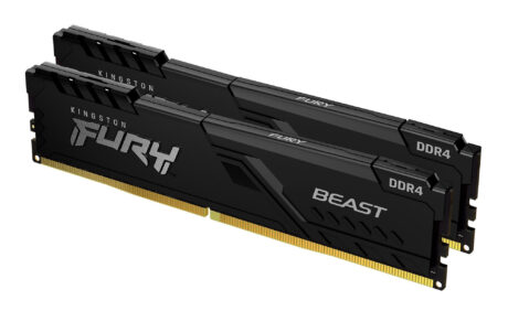 Kingston FURY Beast DDR4-3200 - 32GB - CL16 - Dual Channel (2 pcs) - Intel XMP - Sort