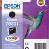 Epson T0801 - C13T08014011 Black Ink 7ml - Blækpatron Sort