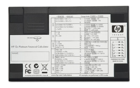 HP 12c Platinum Financial Calculator - F2231AA