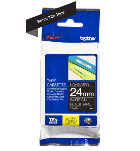 Brother TZE355 - Laminated Tape - Roll (2.4 cm x 8 m)