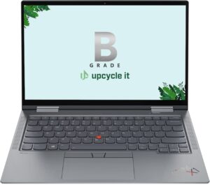 ThinkPad X1 Yoga G6 i5-1135G7 Hybrid (2-i-1) 14" Touchskærm 16 GB RAM 256 GB SSD Windows 11 Pro Nordisk Space Grey - Sølv stand
