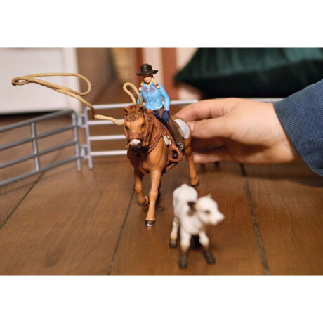Schleich Cowgirl Team Sjov med Lasso