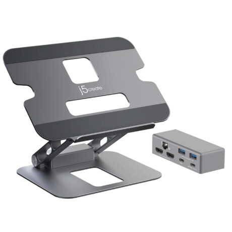 j5create Multi-Angle Dual HDMI Docking Stand (with Ethernet)