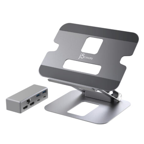 j5create Multi-Angle Dual HDMI Docking Stand (with Ethernet)