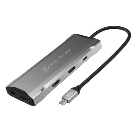 j5create 11-in-1 USB-C Triple-Monitor Dock (with Ethernet and 100W PD)