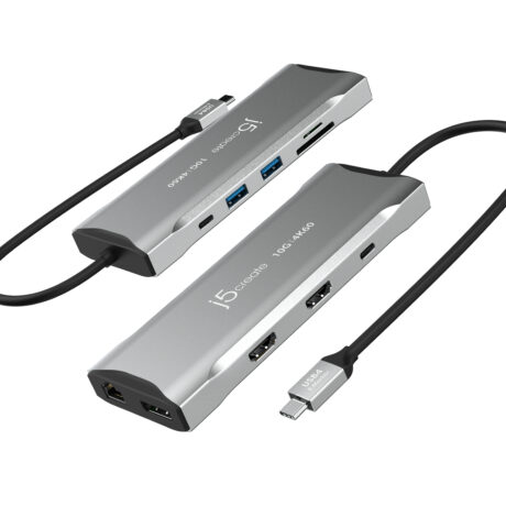 j5create 11-in-1 USB-C Triple-Monitor Dock (with Ethernet and 100W PD)