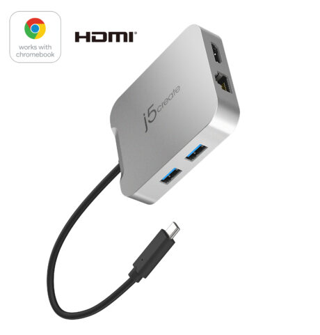 j5create 5-in-1 Multi-Port Adapter (with Ethernet and PD)