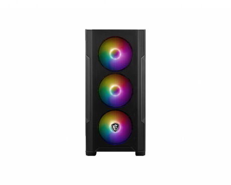 MSI MAG FORGE M100R - Kabinet - Tower - Sort