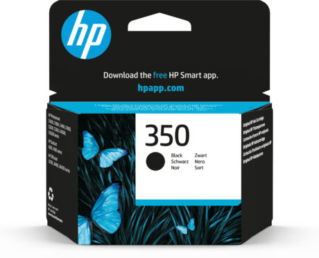 HP 350 - CB335EE Black Ink - Blækpatron Sort