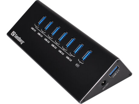 Sandberg 7-Port USB 3.0 Hub USB hub - USB 3.0 - 7 ports - Sort