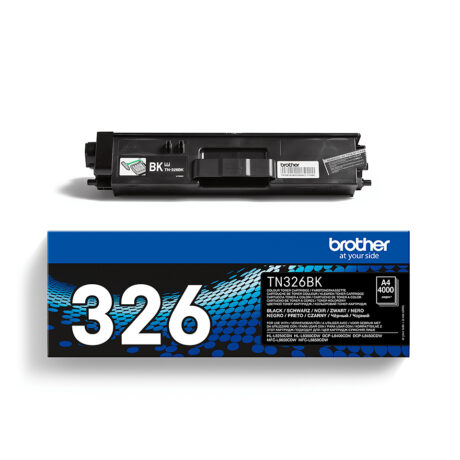 Brother TN326BK - TN 326BK Black Toner - Lasertoner Sort