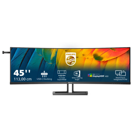 Philips 44.5" 6000 series - 5120x1440 (DQHD) 75Hz - VA - 100W USB - KVM Switch - RJ45