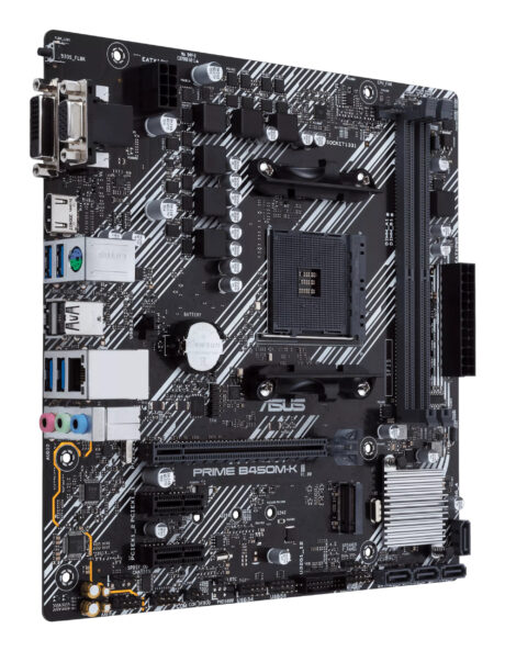 ASUS PRIME B450M-K II Bundkort - AMD B450 - AMD AM4 socket - DDR4 RAM - Micro-ATX