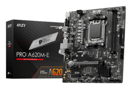 MSI PRO A620M-E Bundkort - AMD A620 - AMD AM5 socket - DDR5 RAM - Micro-ATX