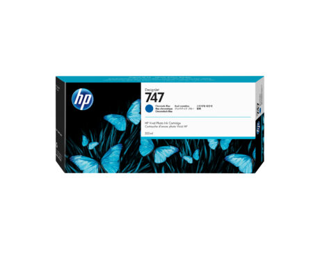HP 747 - P2V85A - Chromatic Blue Ink - Blækpatron Chromatic blue