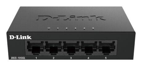 D-Link DGS-105GL 5 Port Gigabit Metal Unmanaged Desktop Switch
