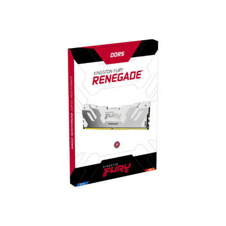 Kingston FURY Renegade RGB DDR5-6400 - 16GB - CL32 - Single Channel (1 pcs) - Intel XMP - Hvid med RGB