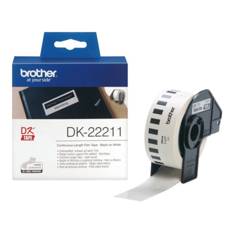 Brother Filmtape brother sort/hvid 29 mm 15,24 m