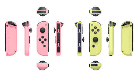 Nintendo Joy Con Pair Pastel Pink/Pastel Yellow - Wireless Controller - Switch