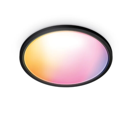 WiZ SuperSlim loftslampe 22W 2700-6500K RGB, sort