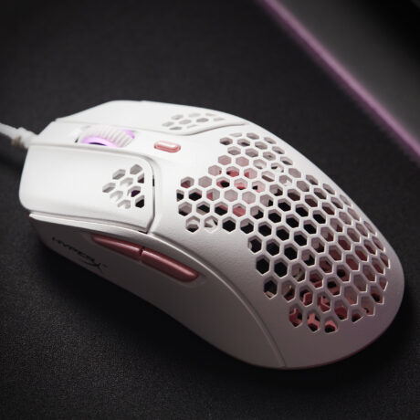 HyperX Pulsefire Haste Wired - Gaming Mus - Optisk - 6 knapper - Hvid