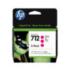 HP 712 - 3ED78A 3-Pack Magenta Ink - Blækpatron Magenta