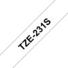 Brother TZe-231S 12mm Black on White Tape 4m