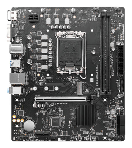 MSI PRO H610M-E DDR4 Bundkort - Intel H610 - Intel LGA1700 socket - DDR4 RAM - Micro-ATX
