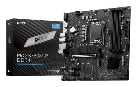 MSI PRO B760M-P DDR4 Bundkort - Intel B760 - Intel LGA1700 socket - DDR4 RAM - Micro-ATX