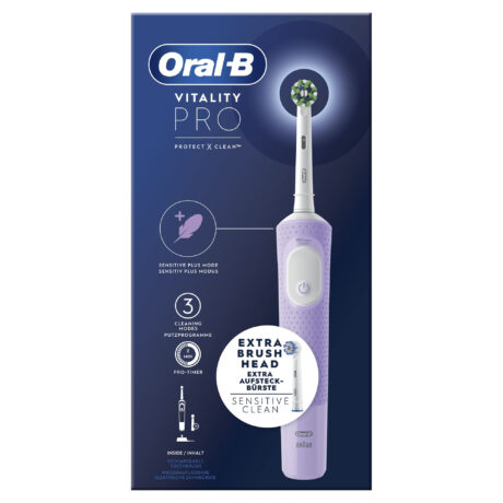 Oral-B Eltandbørste Vitality Pro Lilla + ekstra tandbørstehoved