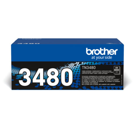 Brother TN3480 - TN 3480 High Capacity Black Toner - Lasertoner Sort