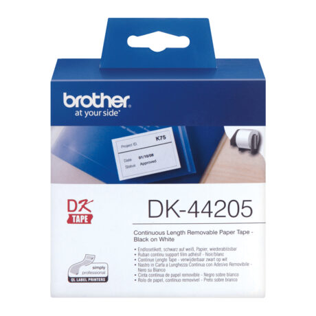 Brother DK44205 - Continuous Removable Paper Roll 62mm x 30m