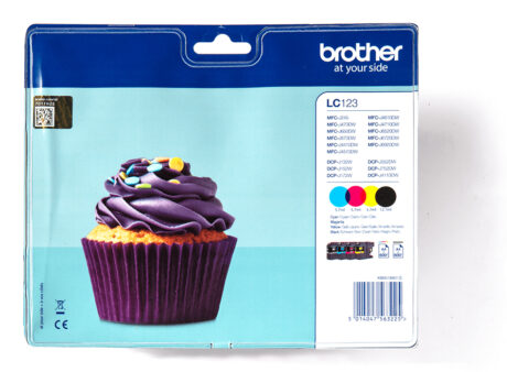 Brother LC123VALBP - LC 123VALBP 4-Pack High Capacity - Blækpatron Cyan