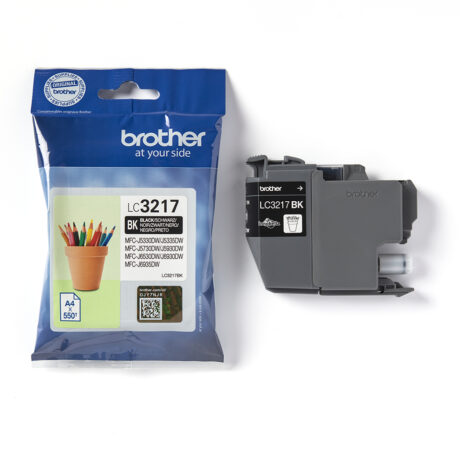 Brother LC3217BK - LC 3217BK Black Ink - Blækpatron Sort