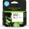 HP 302XL - F6U67AE Tri-Color - Blækpatron Dye-based tricolor