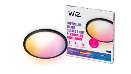 WiZ SuperSlim loftslampe 22W 2700-6500K RGB, sort