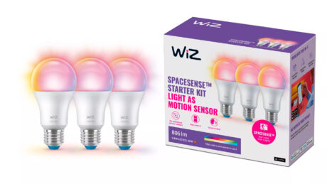 WiZ Standard 8,5W E27, Color & Tunable White, Wi-Fi, 3-pak